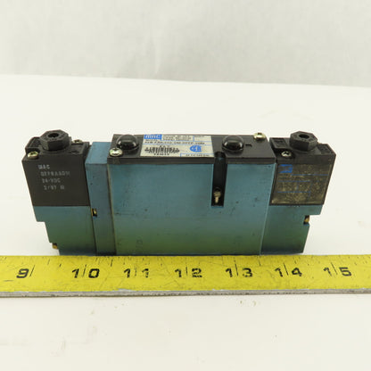 MAC 92B-FAF-000-DM-DFFP-2DM 3 Position Closed Center Solenoid Air Valve 24VDC