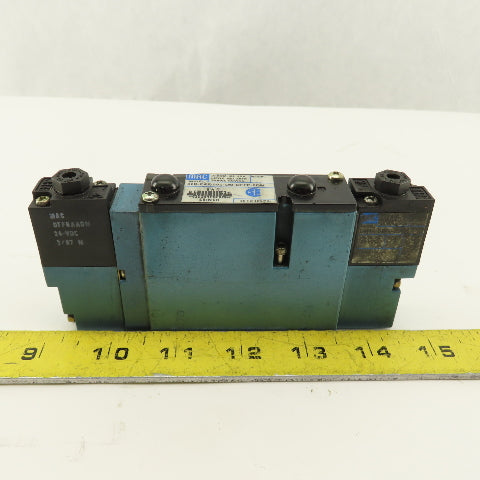 MAC 92B-FAF-000-DM-DFFP-2DM 3 Position Closed Center Solenoid Air Valve 24VDC