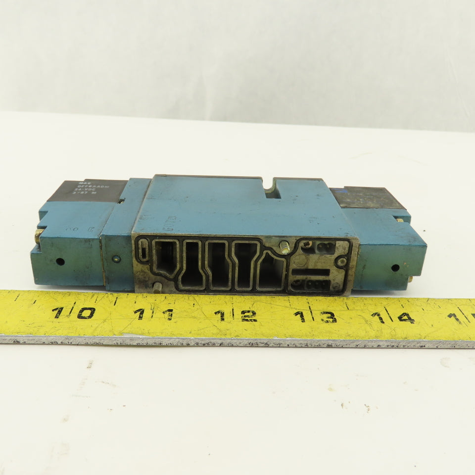 MAC 92B-FAF-000-DM-DFFP-2DM 3 Position Closed Center Solenoid Air Valve 24VDC