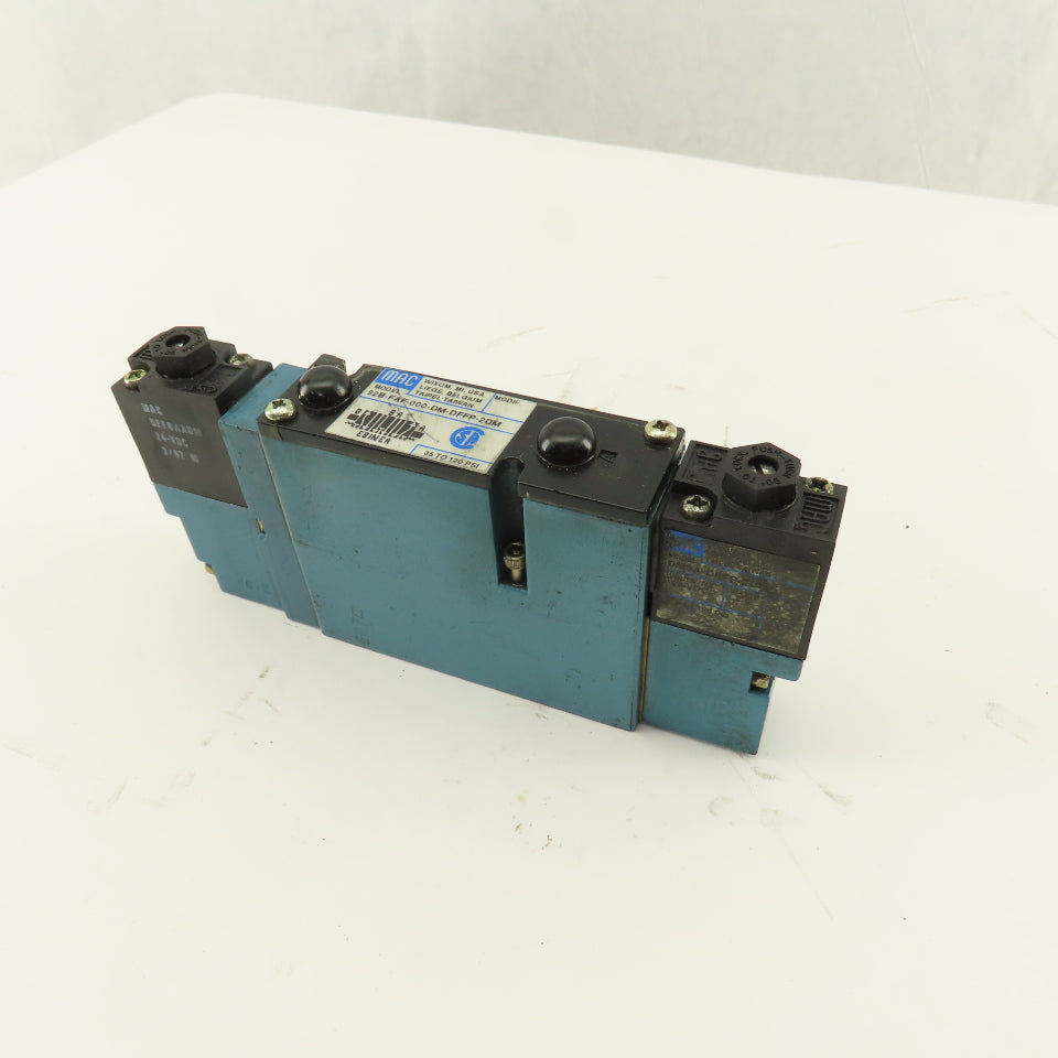 MAC 92B-FAF-000-DM-DFFP-2DM 3 Position Closed Center Solenoid Air Valve 24VDC