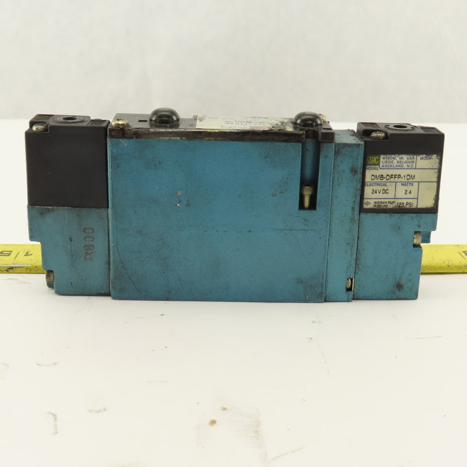 MAC 92B-FAF-000-DM-DFFP-1DM 3 Position Exhaust Center Solenoid Valve 24VDC