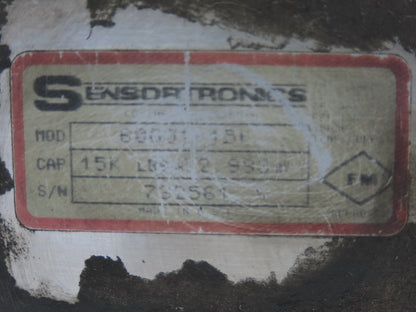 Sensortronics 60001-A-15K 15,000 Lbs. S-Beam Lead Cell
