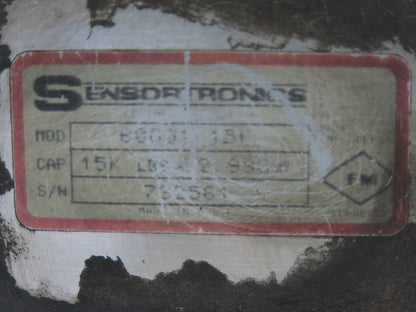 Sensortronics 60001-A-15K 15,000 Lbs. S-Beam Lead Cell