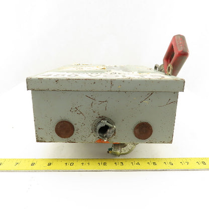 General Electric THN3361 600V 30A Non Fused Safety Disconnect Switch