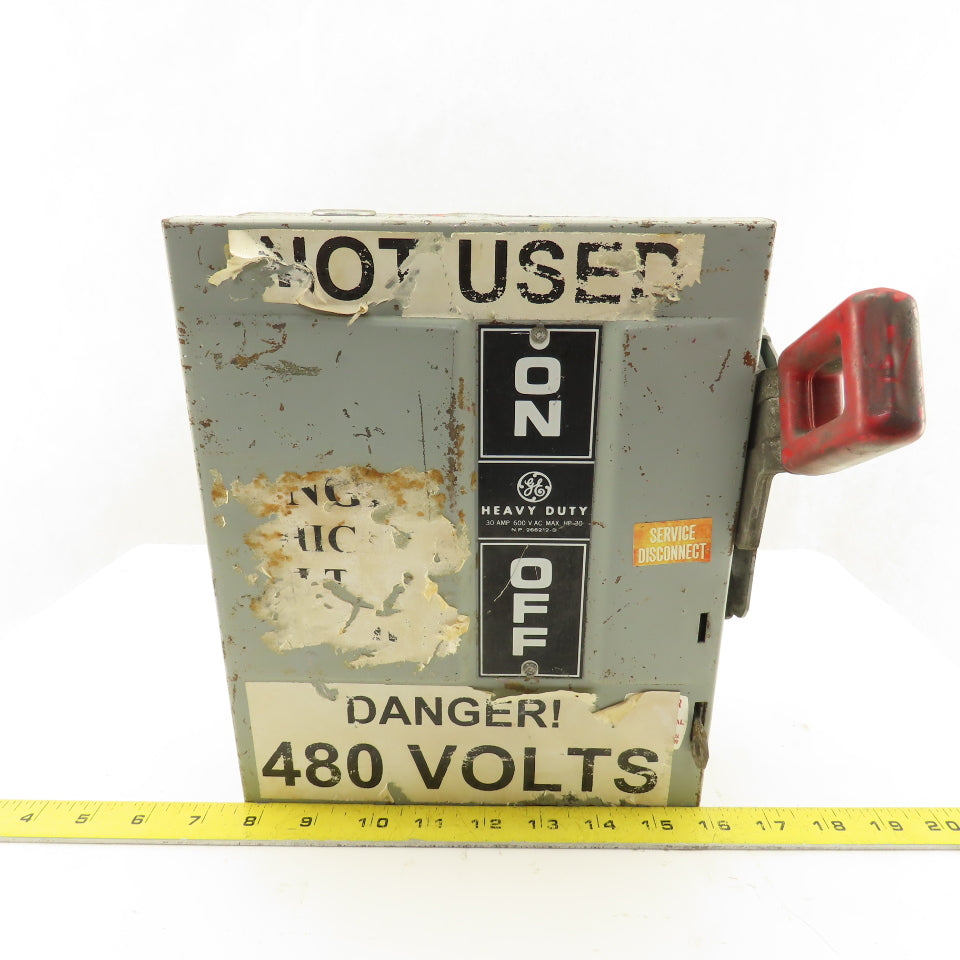 General Electric THN3361 600V 30A Non Fused Safety Disconnect Switch