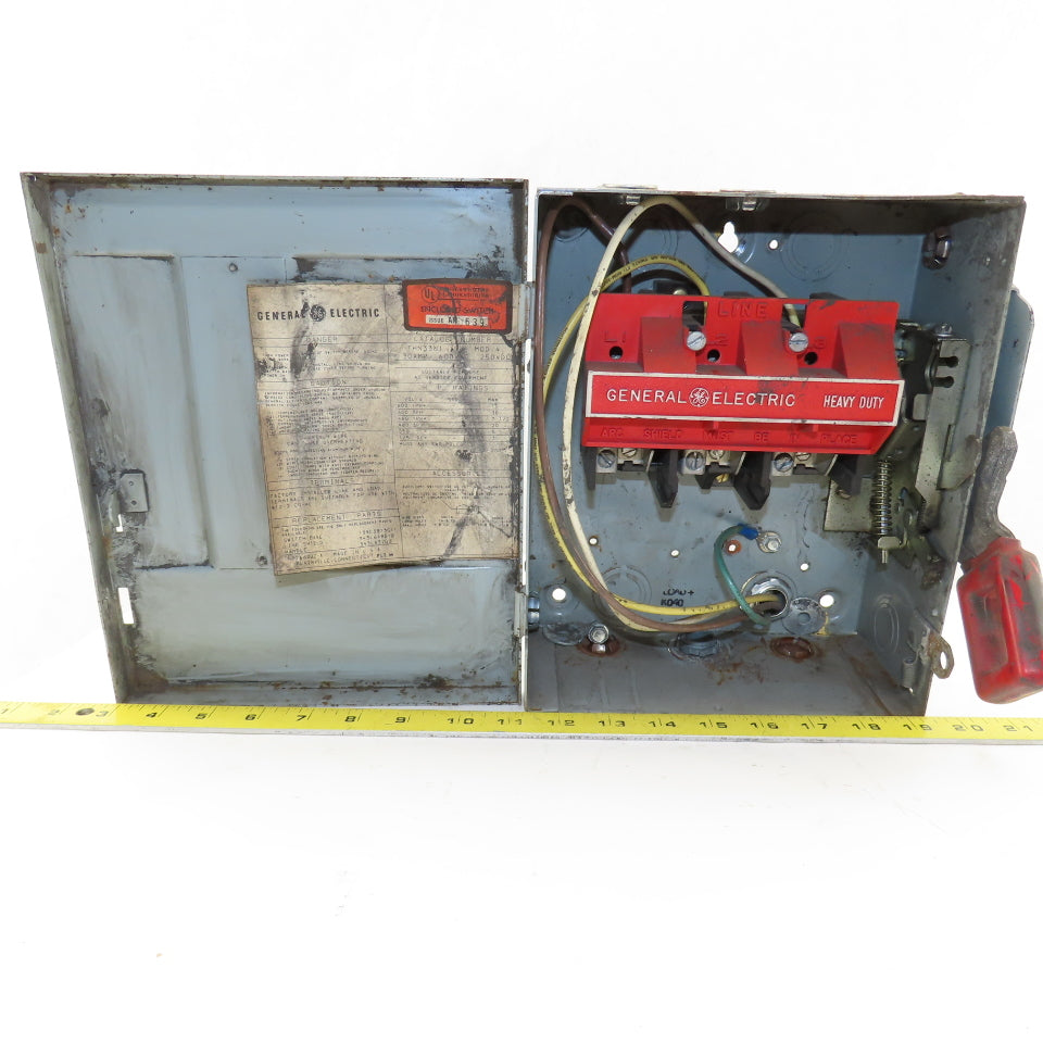 General Electric THN3361 600V 30A Non Fused Safety Disconnect Switch