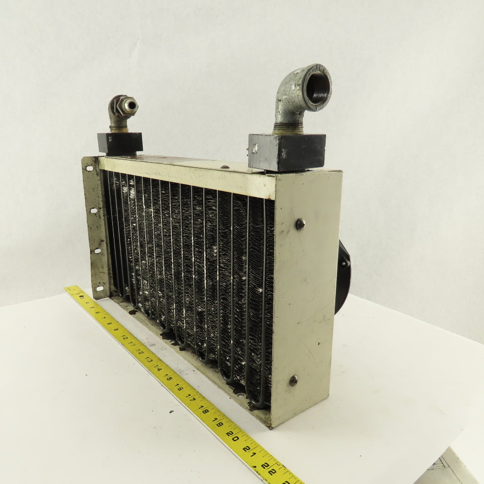 Okuma LFS15-1SP 240V Dual Fan Aftercooler Heat Exchanger 17" x 10" x 3-1/2"