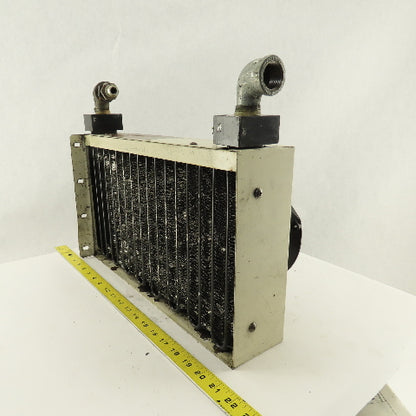 Okuma LFS15-1SP 240V Dual Fan Aftercooler Heat Exchanger 17" x 10" x 3-1/2"