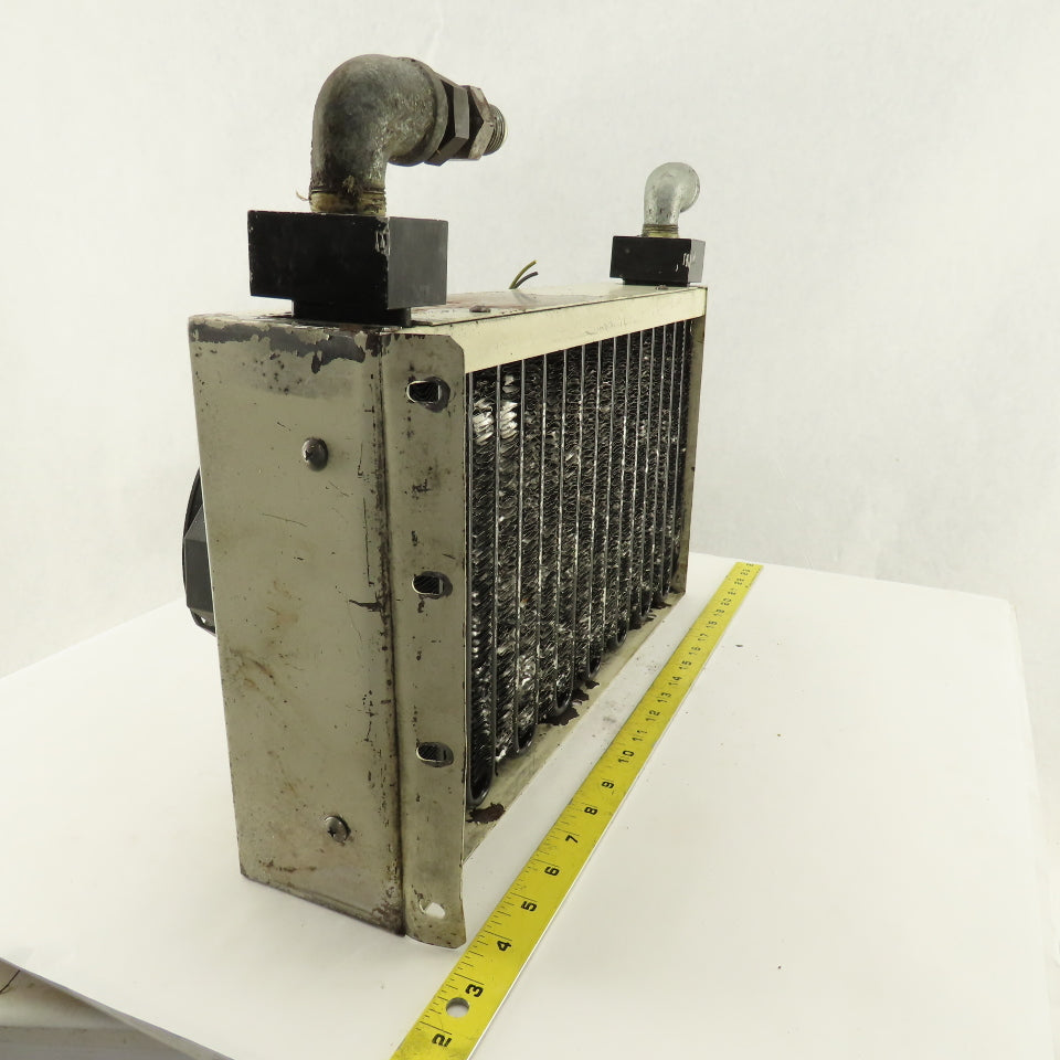 Okuma LFS15-1SP 240V Dual Fan Aftercooler Heat Exchanger 17" x 10" x 3-1/2"
