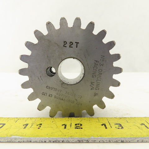 Hey Engineering 22 Tooth Gear Key Slot For No. 3 Drilling And Facing Machine