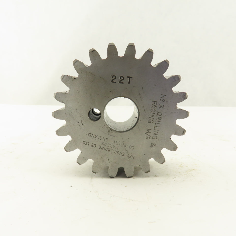 Hey Engineering 22 Tooth Gear Key Slot For No. 3 Drilling And Facing Machine