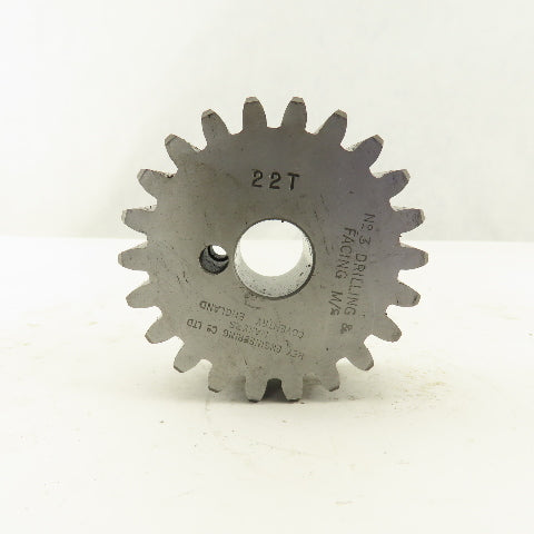 Hey Engineering 22 Tooth Gear Key Slot For No. 3 Drilling And Facing Machine