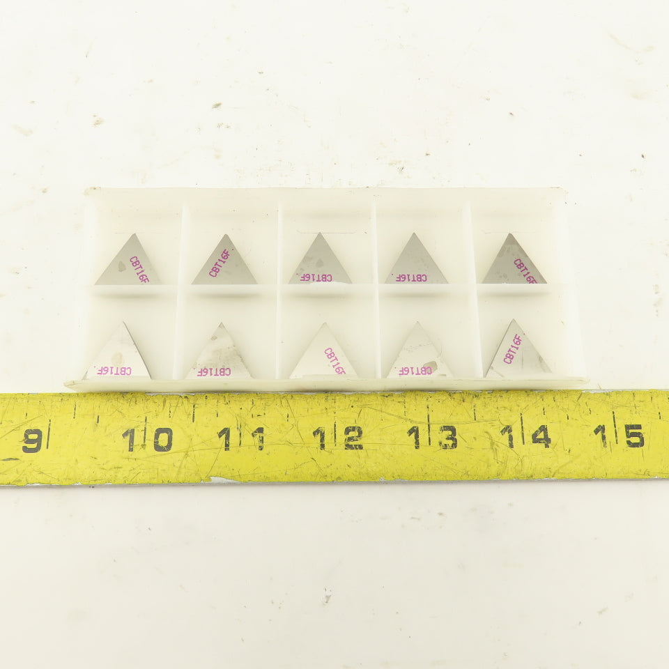 Kennametal CBT16F KWH Chipbreaker 1/2" Indexable Insert Triangle Lot Of 10