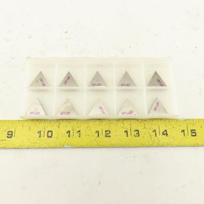 Kennametal CBT16F KWH Chipbreaker 1/2" Indexable Insert Triangle Lot Of 10
