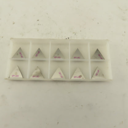 Kennametal CBT16F KWH Chipbreaker 1/2" Indexable Insert Triangle Lot Of 10
