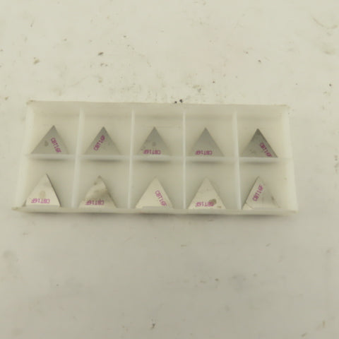 Kennametal CBT16F KWH Chipbreaker 1/2" Indexable Insert Triangle Lot Of 10