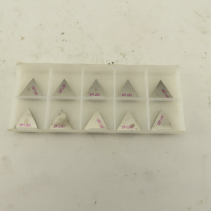 Kennametal CBT16F KWH Chipbreaker 1/2" Indexable Insert Triangle Lot Of 10