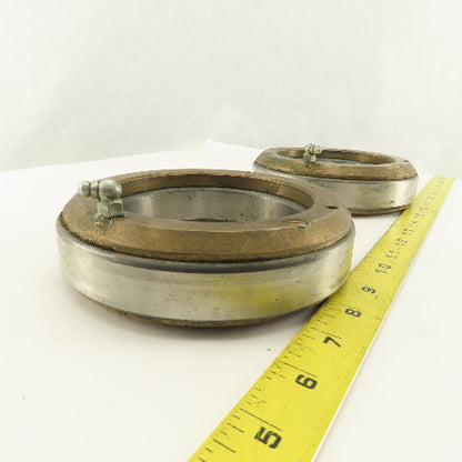 SB 100 100mm ID x 150mm OD Ball Bearing W/ Brass Wear Plate Caps Lot Of 2