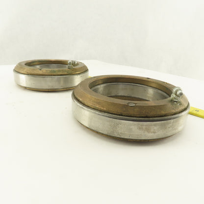 SB 100 100mm ID x 150mm OD Ball Bearing W/ Brass Wear Plate Caps Lot Of 2