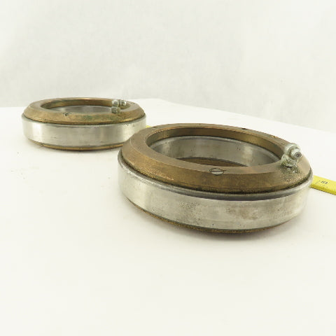 SB 100 100mm ID x 150mm OD Ball Bearing W/ Brass Wear Plate Caps Lot Of 2