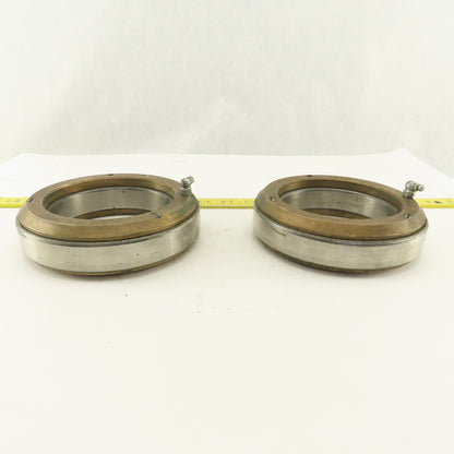 SB 100 100mm ID x 150mm OD Ball Bearing W/ Brass Wear Plate Caps Lot Of 2