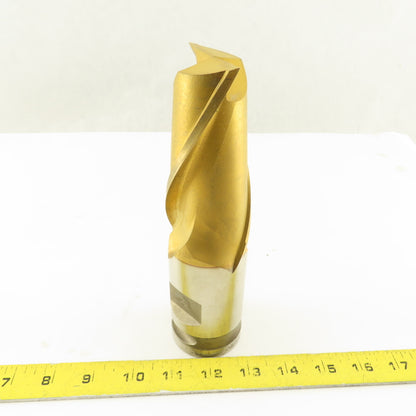 Fast Cut 74104 2" 2 Flute End Mill Positiv-Lok Shank Acculead 10.883 TiN Coated