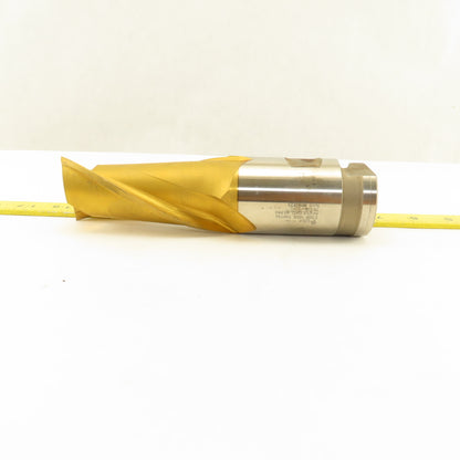 Fast Cut 74104 2" 2 Flute End Mill Positiv-Lok Shank Acculead 10.883 TiN Coated