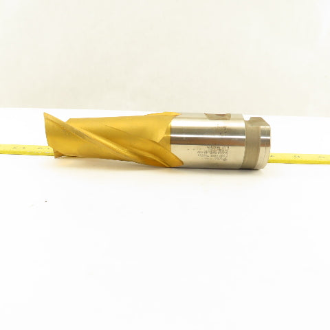 Fast Cut 74104 2" 2 Flute End Mill Positiv-Lok Shank Acculead 10.883 TiN Coated