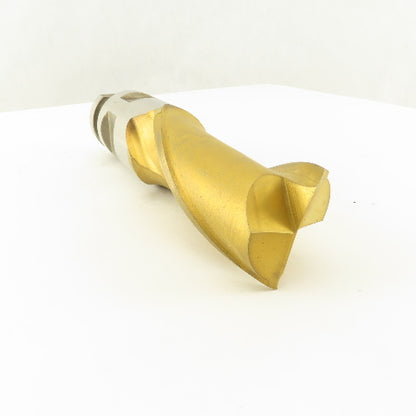 Fast Cut 74104 2" 2 Flute End Mill Positiv-Lok Shank Acculead 10.883 TiN Coated