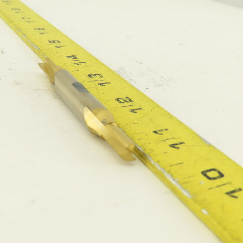 HTC Tool L602200-016 1/4" Double Ended End Mill 2 Flute 3/8 Shank Tin Coated