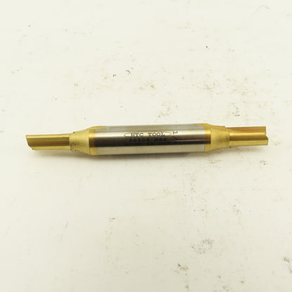 HTC Tool L602200-016 1/4" Double Ended End Mill 2 Flute 3/8 Shank Tin Coated