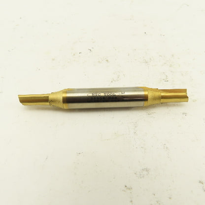 HTC Tool L602200-016 1/4" Double Ended End Mill 2 Flute 3/8 Shank Tin Coated
