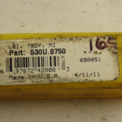 L & I 530U.8750 7/8" Chucking Reamer MT2 Morse Taper 2 10" OAL