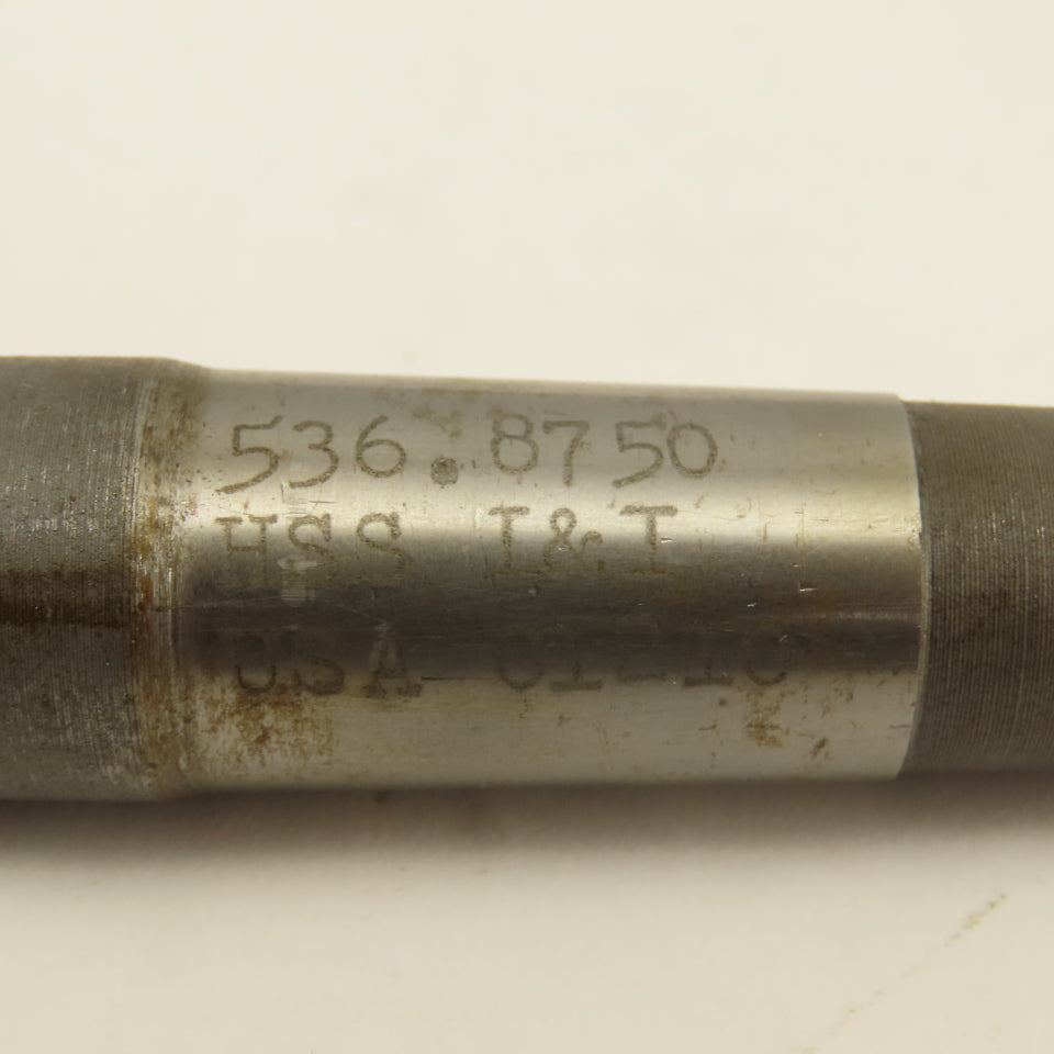 L & I 530U.8750 7/8" Chucking Reamer MT2 Morse Taper 2 10" OAL