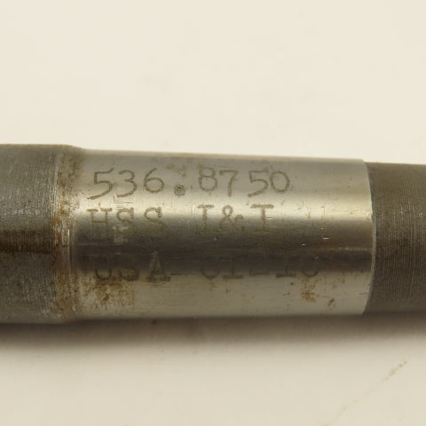 L & I 530U.8750 7/8" Chucking Reamer MT2 Morse Taper 2 10" OAL