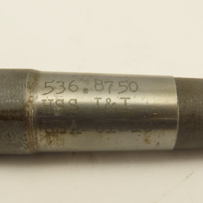 L & I 530U.8750 7/8" Chucking Reamer MT2 Morse Taper 2 10" OAL