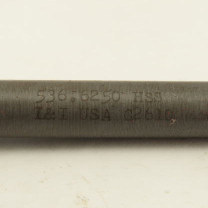 L & I 536.6250 5/8" Chucking Reamer MT2 Morse Taper 2 10" OAL