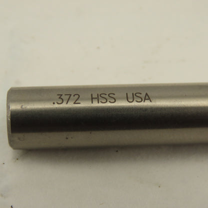 Putnam 92451 0.372 x 3/8 Shank Single End Finishing Keyway Cutter 2 Flute HSS