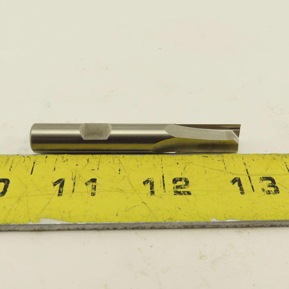 Putnam 92451 0.372 x 3/8 Shank Single End Finishing Keyway Cutter 2 Flute HSS