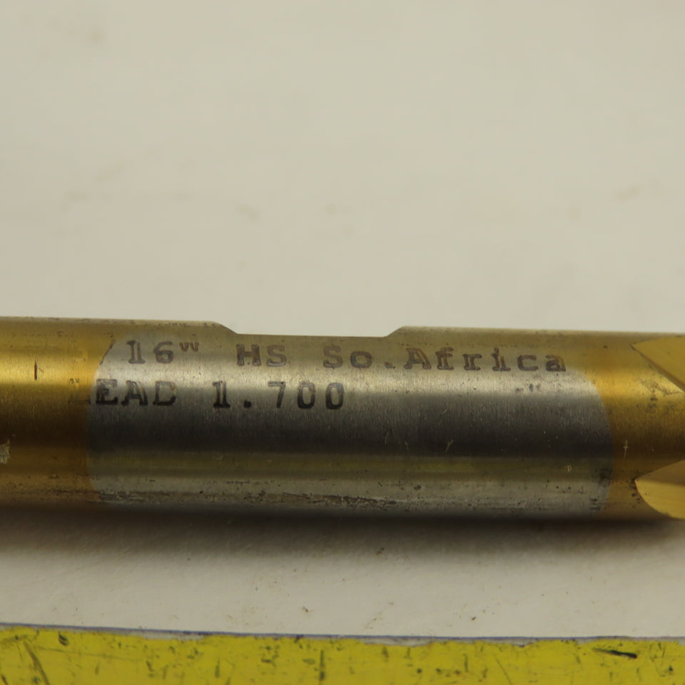 Putnam 96409 5/16 x 3/8 Shank Double End Square Cutter 4 Flute TIN Coated