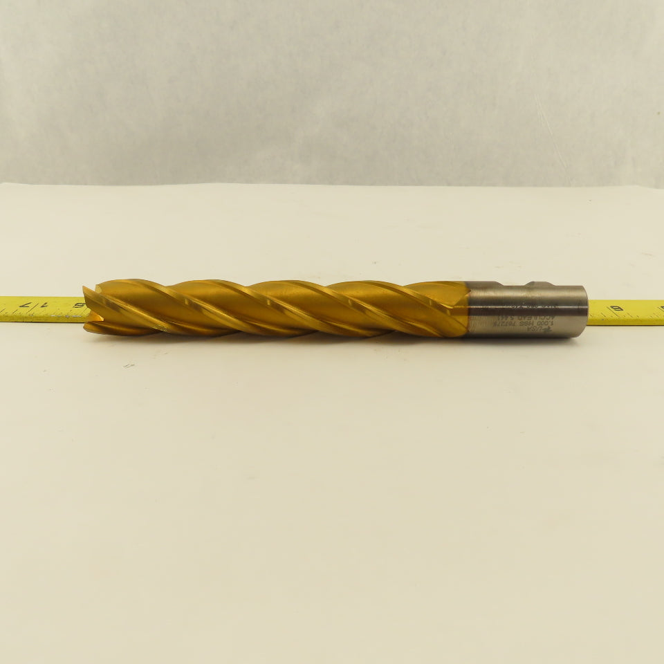Fast Cut 80669 1" 4 Flute End Mill Tin Coated Acculead 5.441