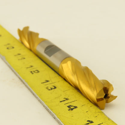 Fast Cut 78078 5/8" Double Ended End Mill Square 4 Flute Tin Coated