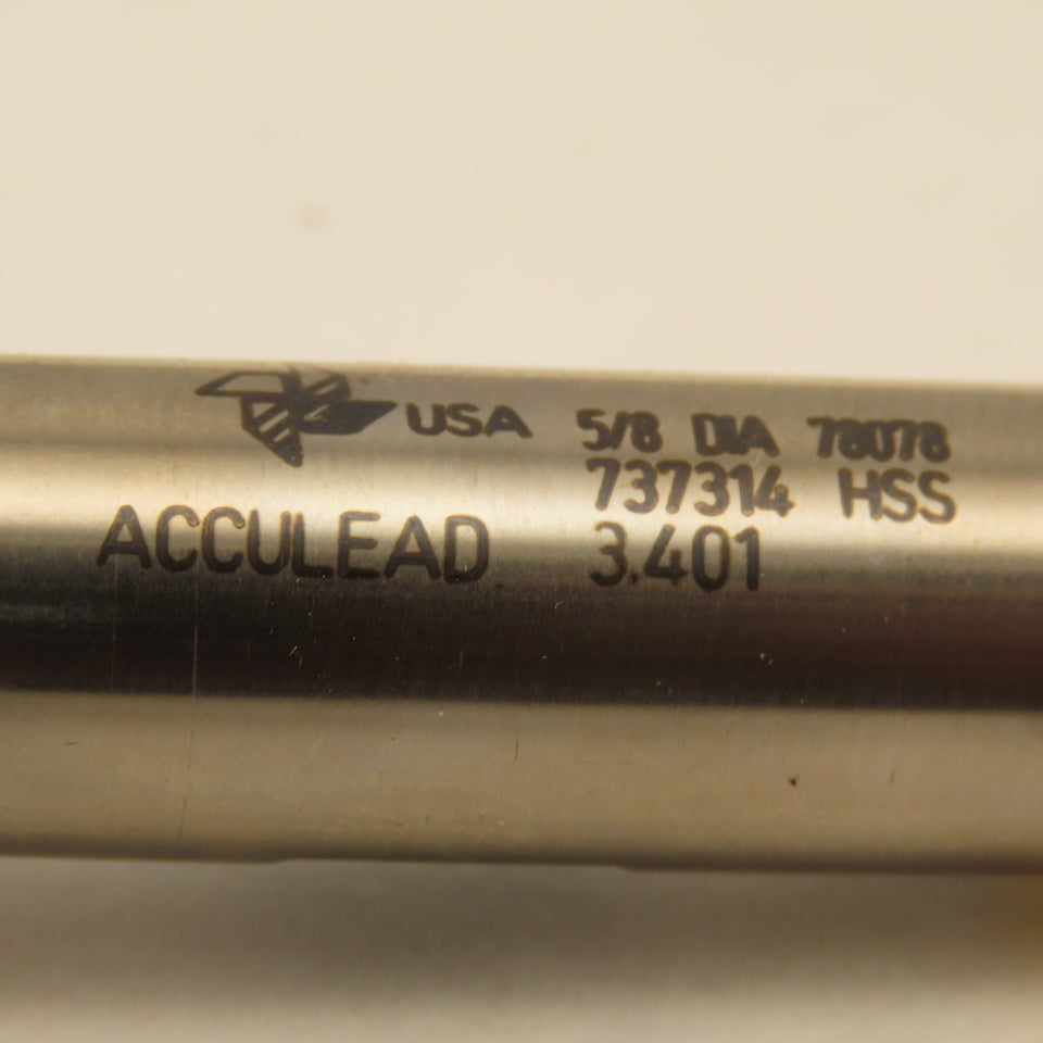 Fast Cut 78078 5/8" Double Ended End Mill Square 4 Flute Tin Coated