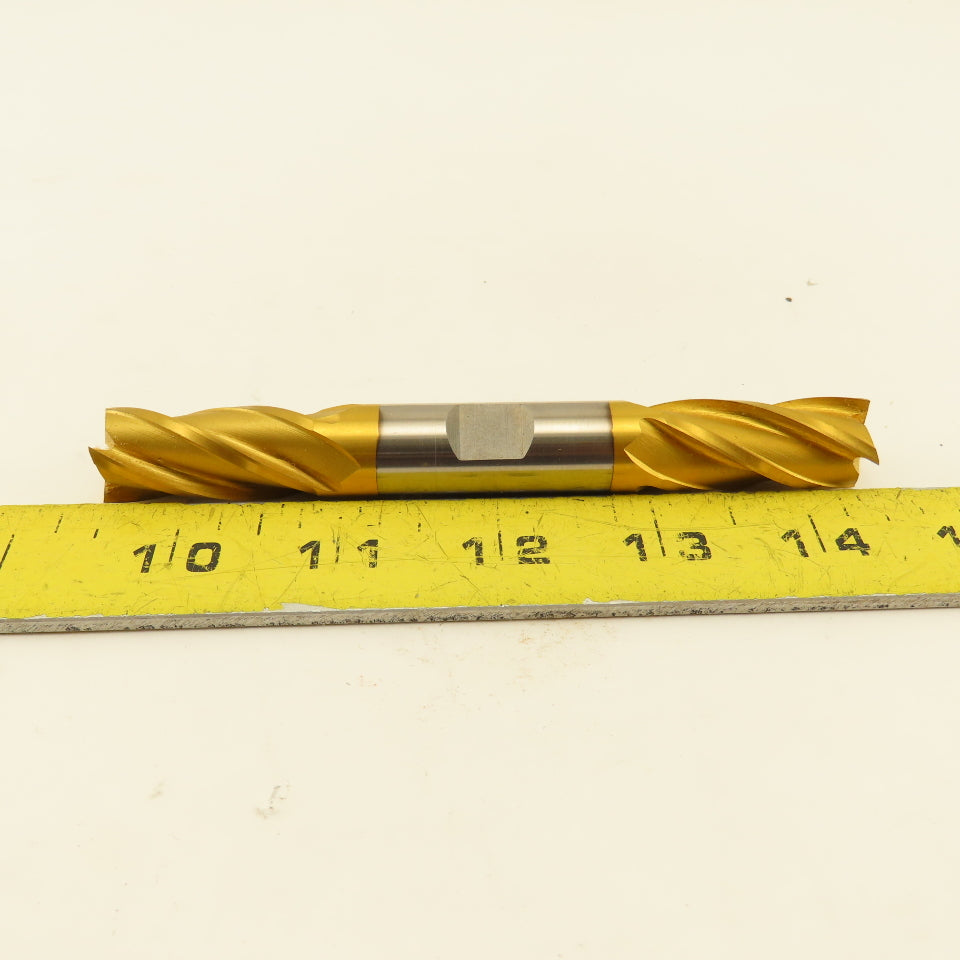 Fast Cut 78078 5/8" Double Ended End Mill Square 4 Flute Tin Coated