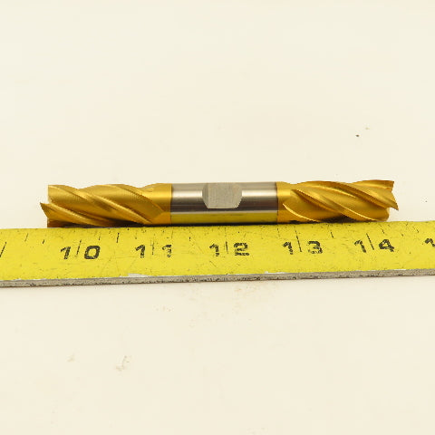 Fast Cut 78078 5/8" Double Ended End Mill Square 4 Flute Tin Coated