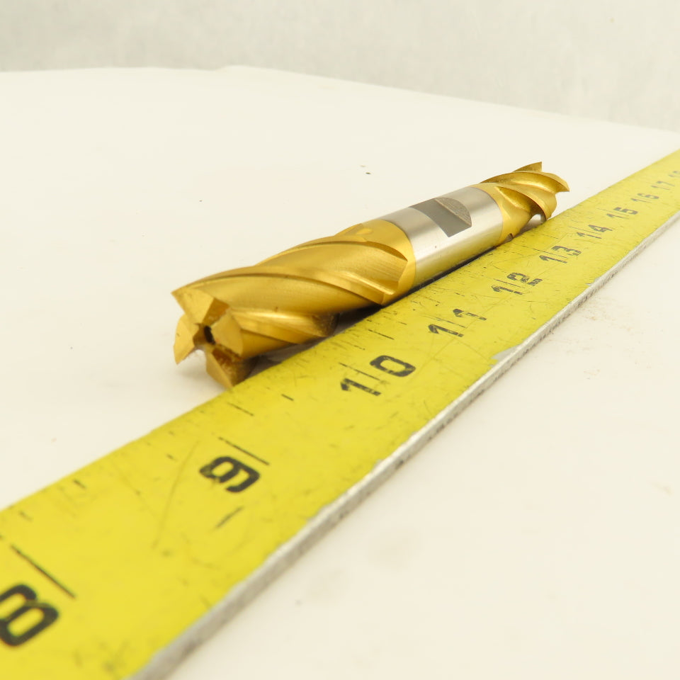 Fast Cut 78078 5/8" Double Ended End Mill Square 4 Flute Tin Coated