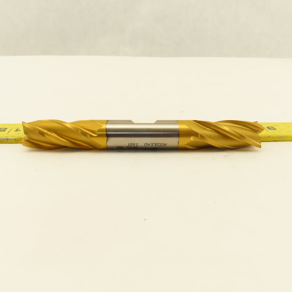 Fast Cut 78078 5/8" Double Ended End Mill Square 4 Flute Tin Coated