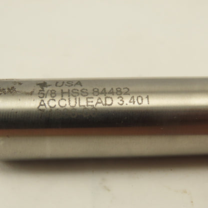 Fast Cut 84482 5/8" Single Ended 2 Flute End Mill Tin Coated 2" Flute