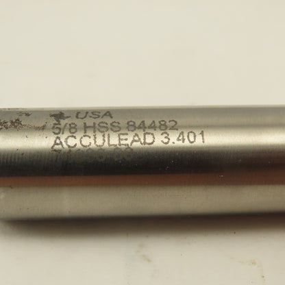 Fast Cut 84482 5/8" Single Ended 2 Flute End Mill Tin Coated 2" Flute