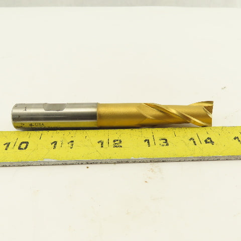 Fast Cut 84482 5/8" Single Ended 2 Flute End Mill Tin Coated 2" Flute